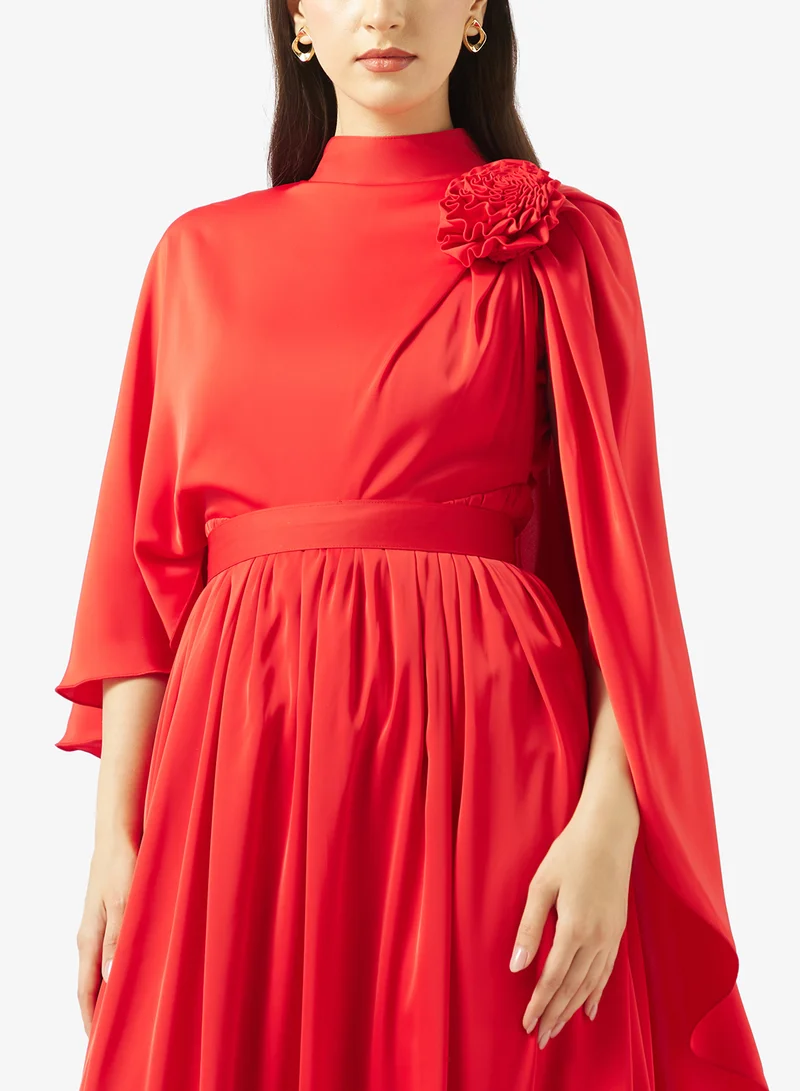 Golden Apple  Embellished Silk Maxi Dress for Women | Best Price UAE